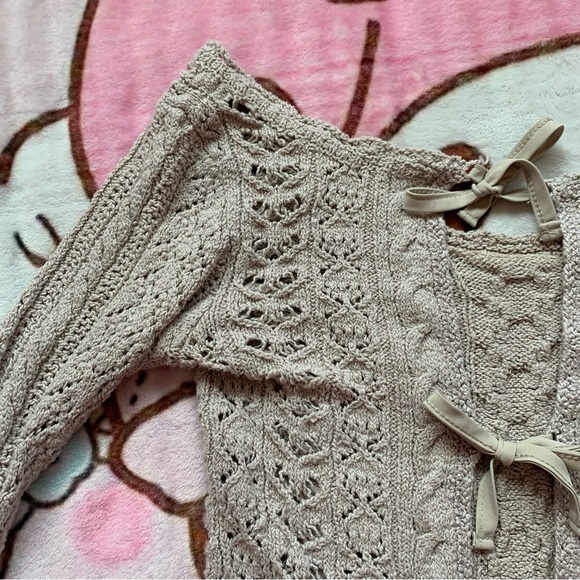Free people tie up sweater - Picture 4 of 5
